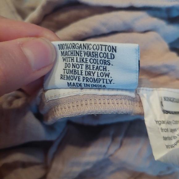 NWOT- Quince Organic Cotton Dune Airy Gauze Duvet Cover! King/ Cal King(809) - Picture 13 of 14